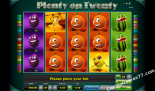 machines à sous Plenty on twenty Gaminator
